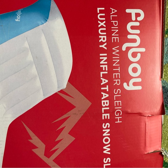 Funboy Blue Inflatable Snow Sled - Picture 2 of 8